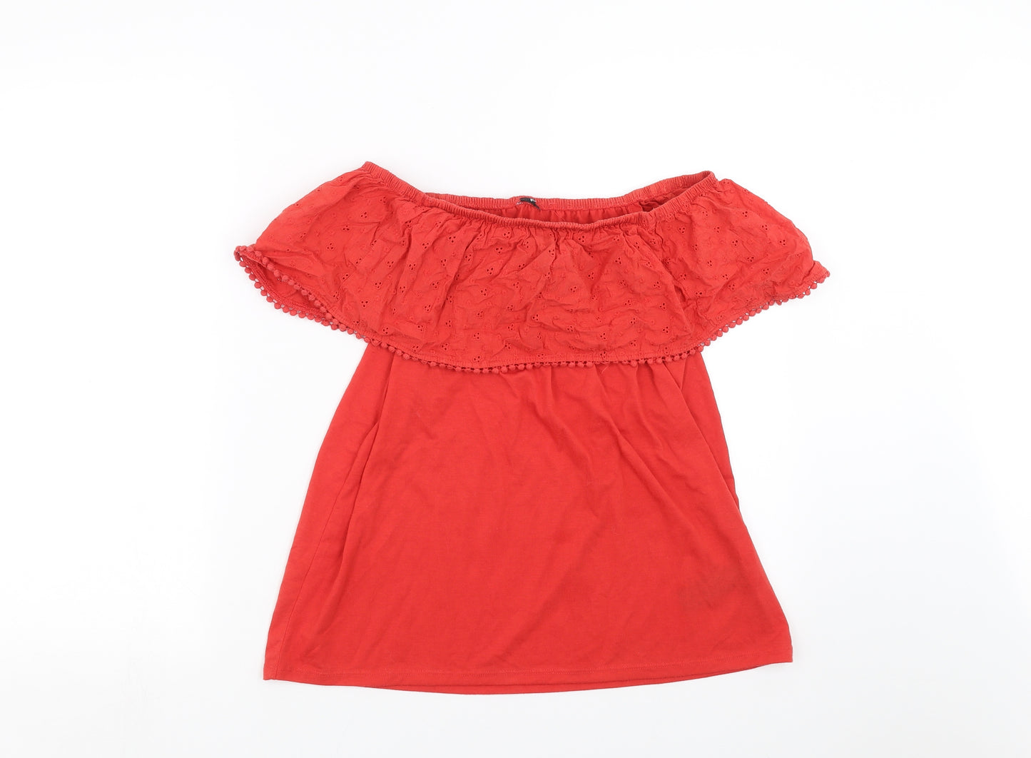 Pep&co Womens Red   Basic T-Shirt Size 10