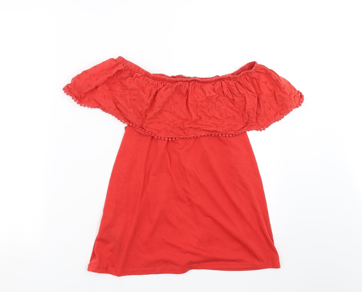 Pep&co Womens Red   Basic T-Shirt Size 10