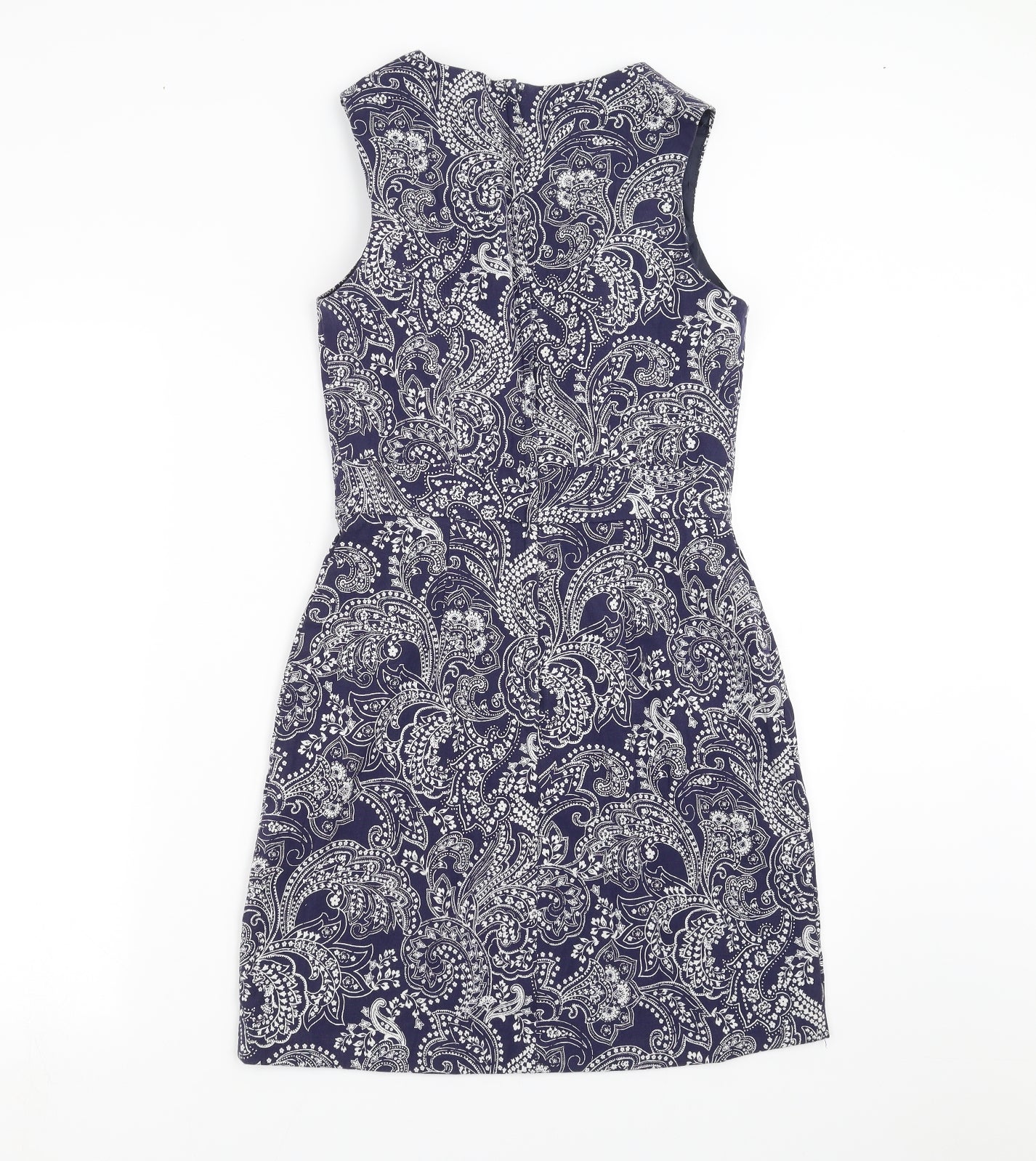 New Look Womens Blue Paisley  Sheath  Size 8