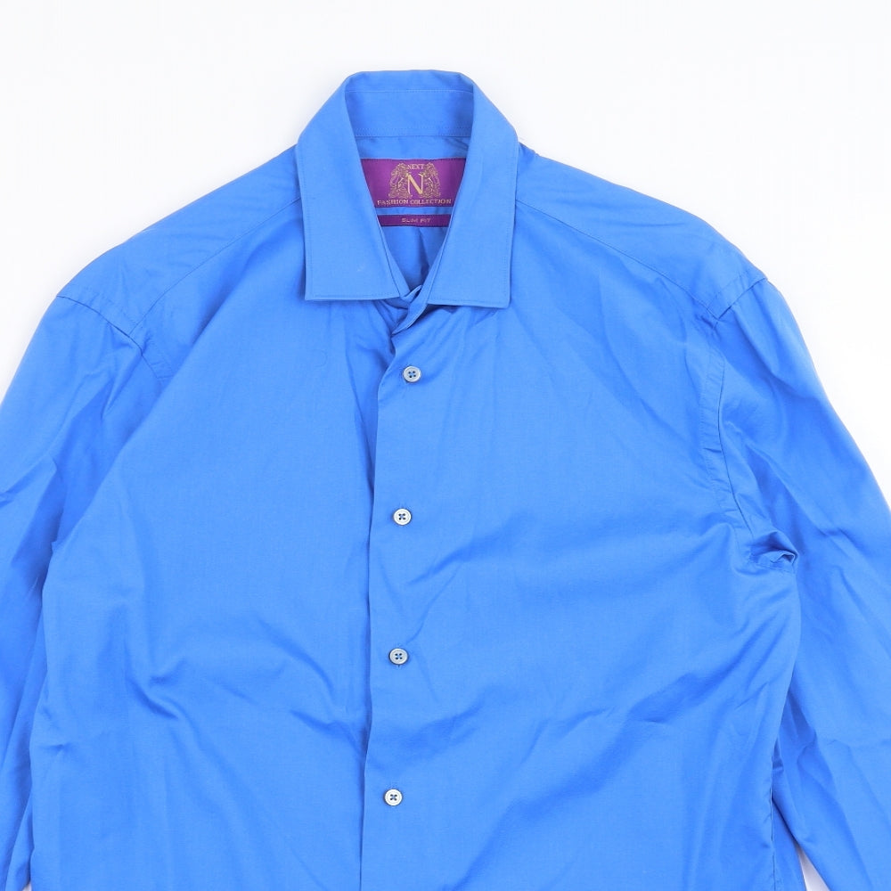 NEXT Mens Blue    Dress Shirt Size 15.5