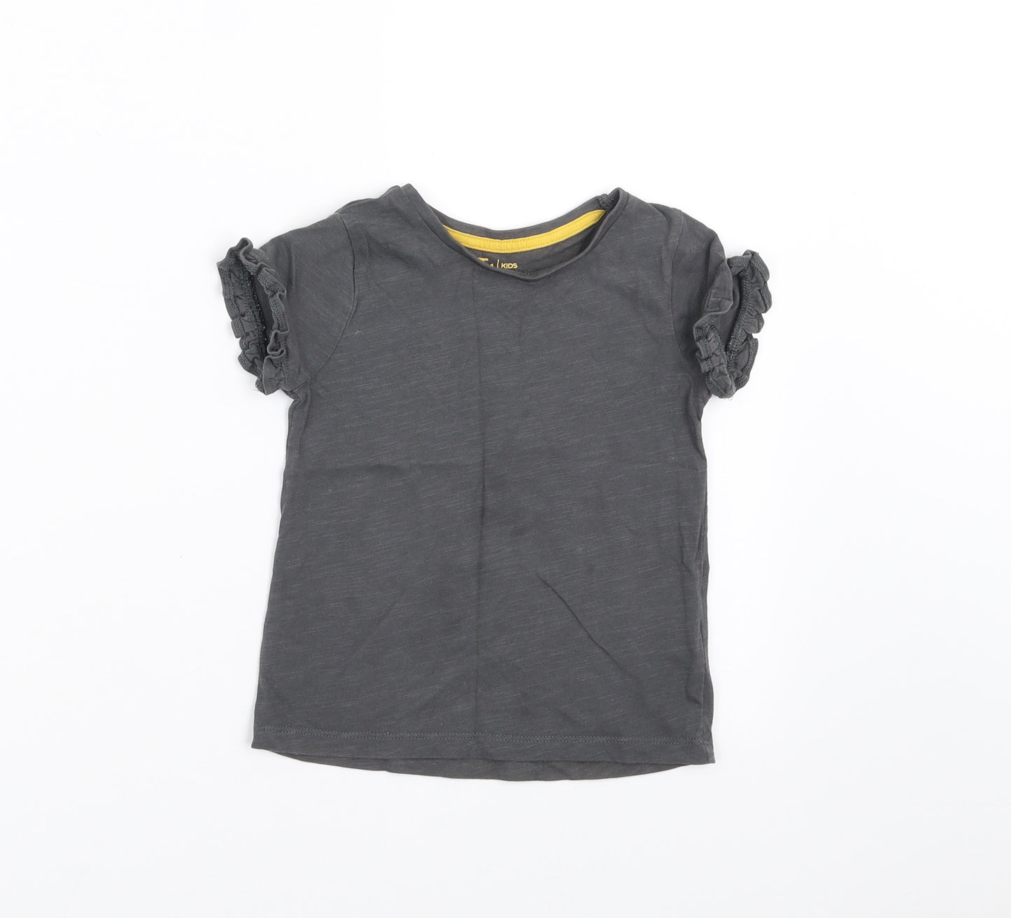 TU Girls Grey   Basic T-Shirt Size 2-3 Years