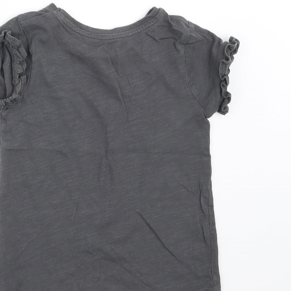 TU Girls Grey   Basic T-Shirt Size 2-3 Years