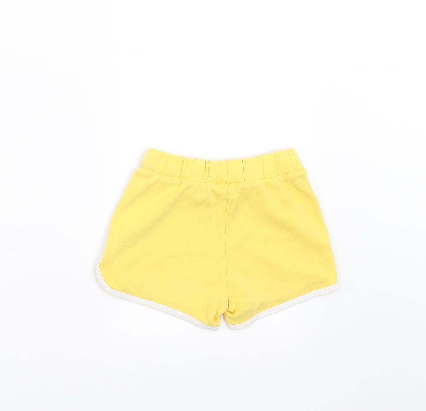 Marks and Spencer Girls Yellow   Sweat Shorts Size 2-3 Years