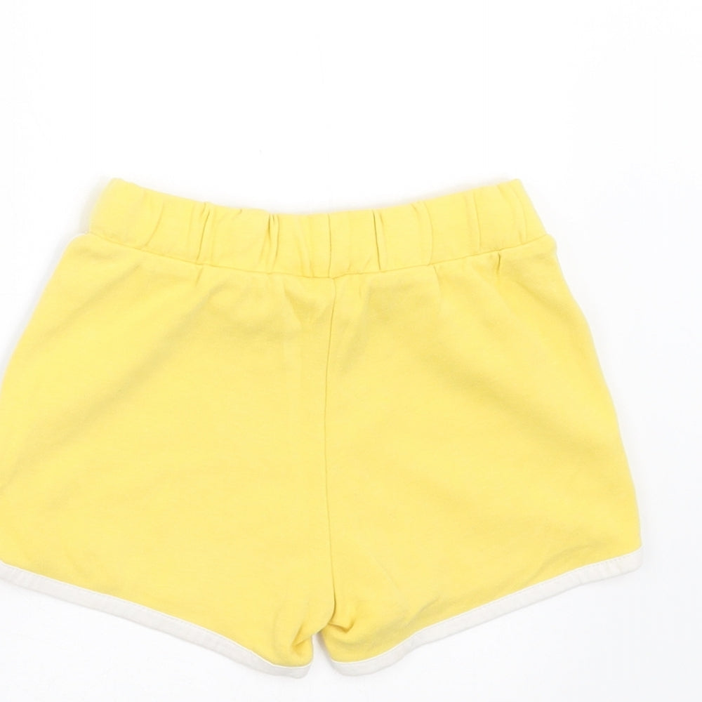 Marks and Spencer Girls Yellow   Sweat Shorts Size 2-3 Years