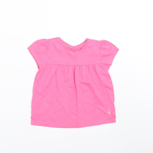 Mothercare Girls Pink   Basic T-Shirt Size 2-3 Years