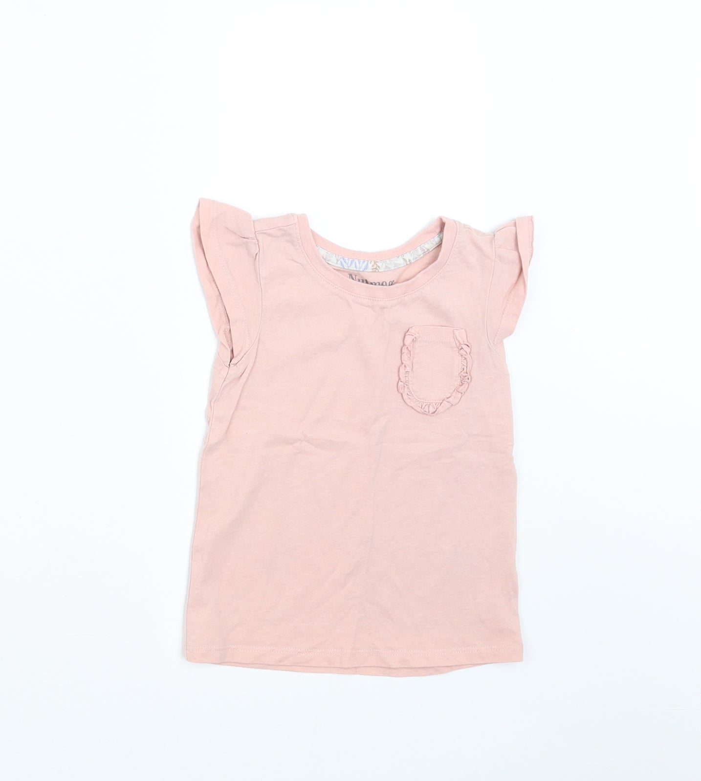 Nutmeg Girls Pink   Basic T-Shirt Size 2-3 Years