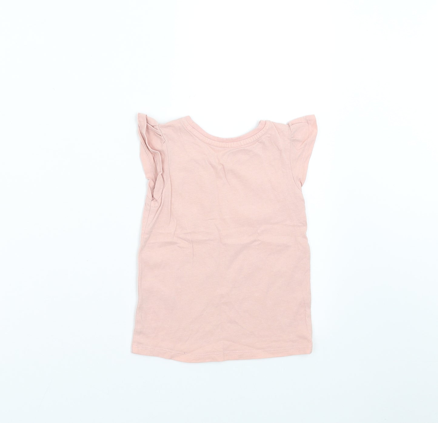 Nutmeg Girls Pink   Basic T-Shirt Size 2-3 Years