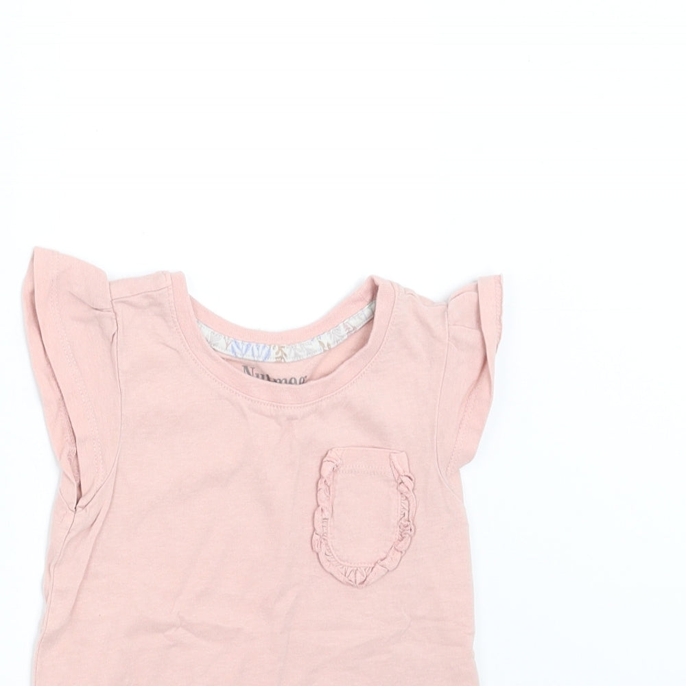 Nutmeg Girls Pink   Basic T-Shirt Size 2-3 Years