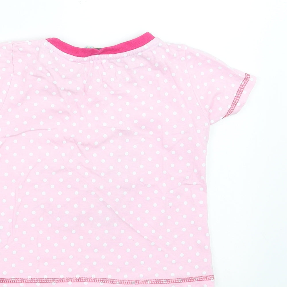 Animal Crazy Girls Pink Polka Dot  Basic T-Shirt Size 2-3 Years  - Elephant