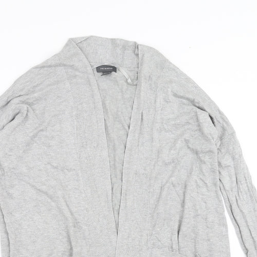 Primark Womens Grey  Knit Cardigan Jumper Size 10
