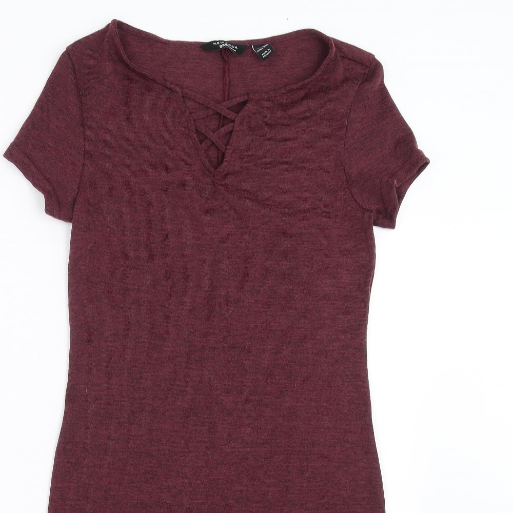 New Look Girls Purple   T-Shirt Dress  Size 14-15 Years