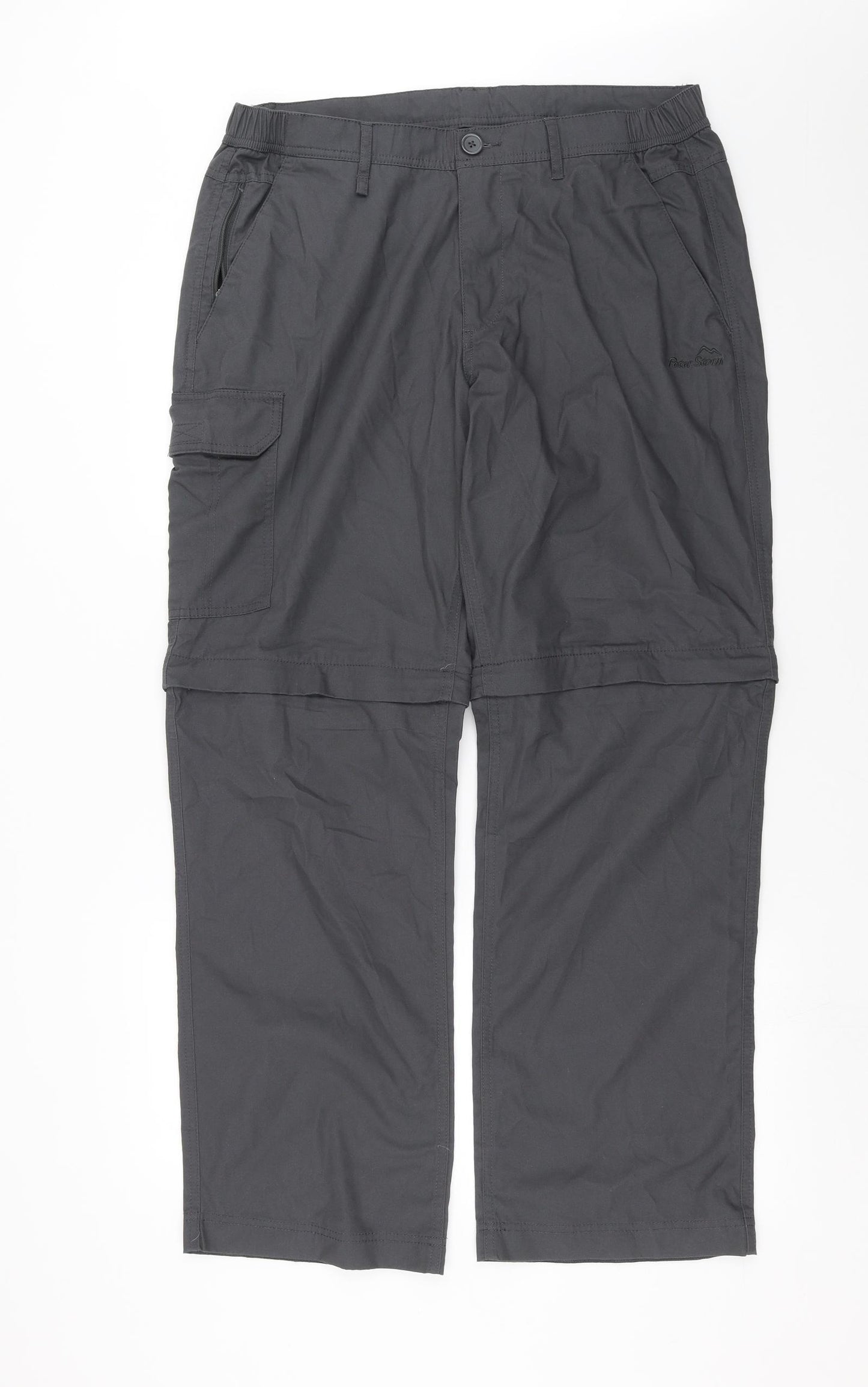 Peter Storm Mens Grey   Cargo Trousers Size 36 in L30 in