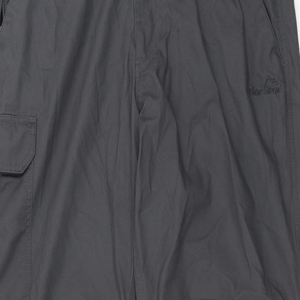 Peter Storm Mens Grey   Cargo Trousers Size 36 in L30 in