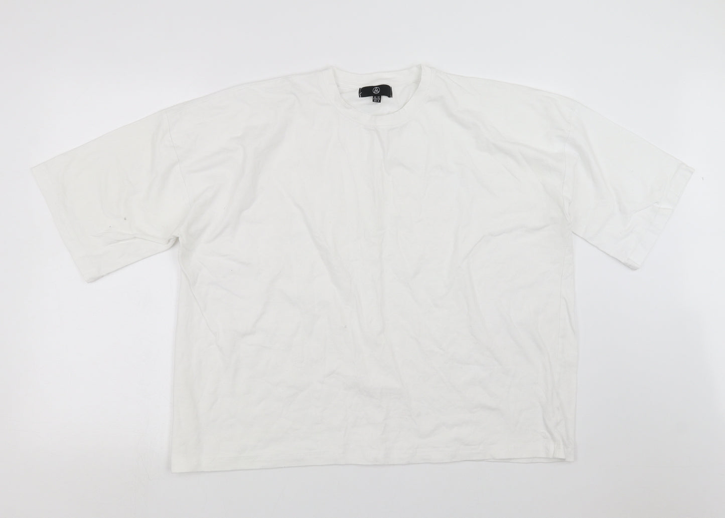 Missguided Womens White   Basic T-Shirt Size 12