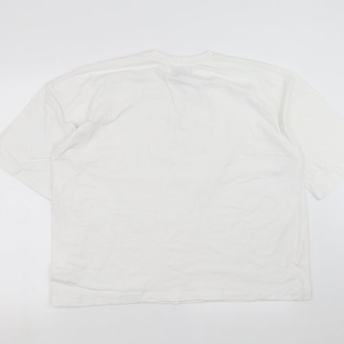 Missguided Womens White   Basic T-Shirt Size 12