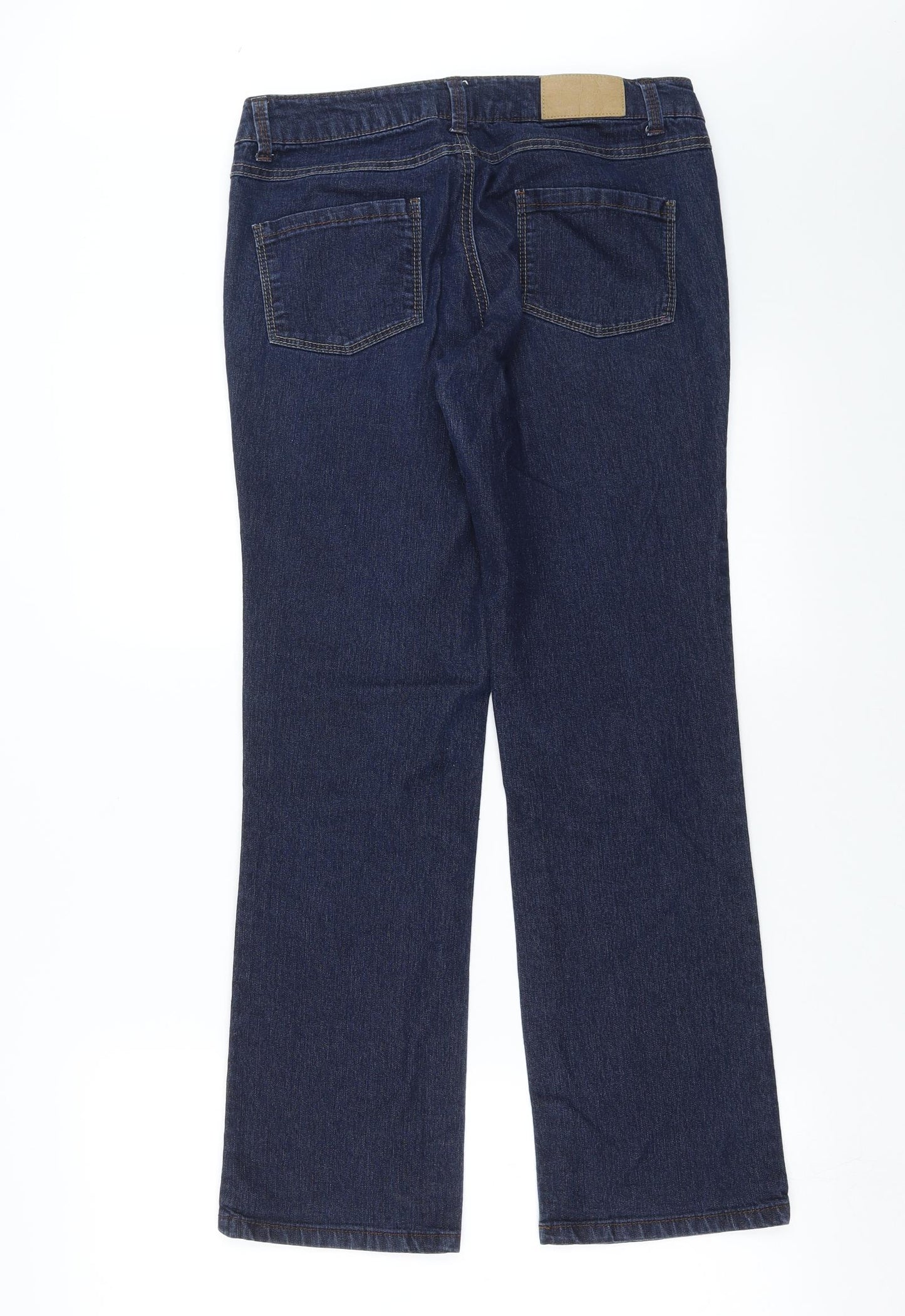 Dorothy Perkins Womens Blue  Denim Straight Jeans Size 10 L28 in