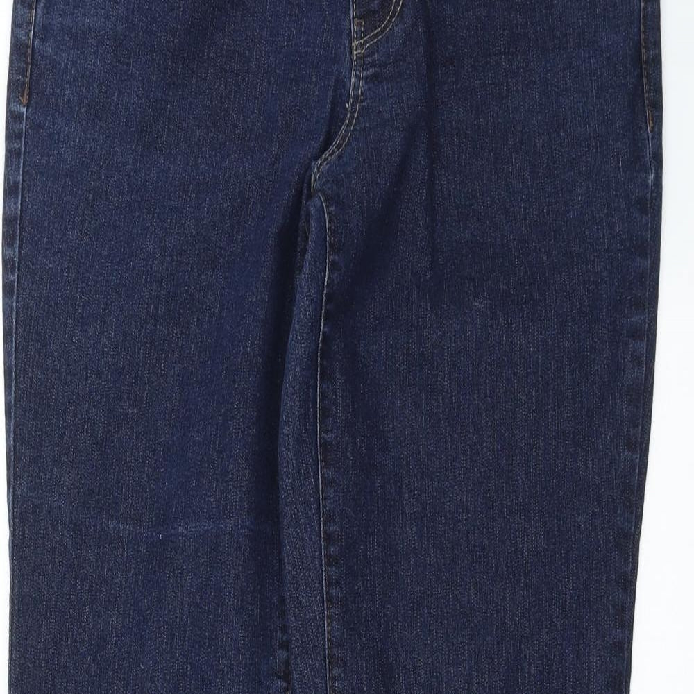 Dorothy Perkins Womens Blue  Denim Straight Jeans Size 10 L28 in
