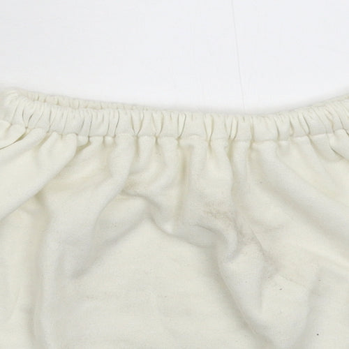 Baziic Womens White   Mini Skirt Size 26 in