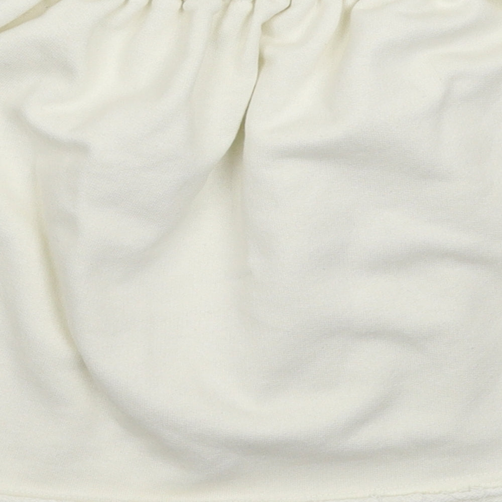 Baziic Womens White   Mini Skirt Size 26 in