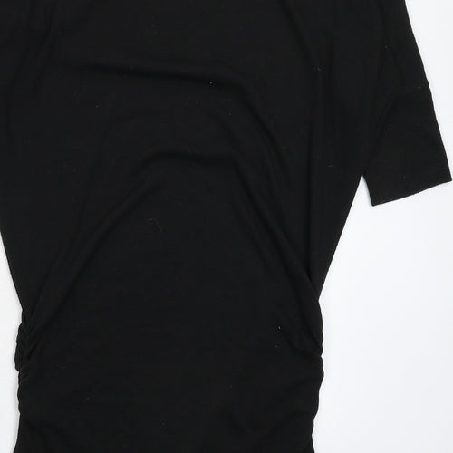 Zenana Womens Black  Knit Jumper Dress  Size M