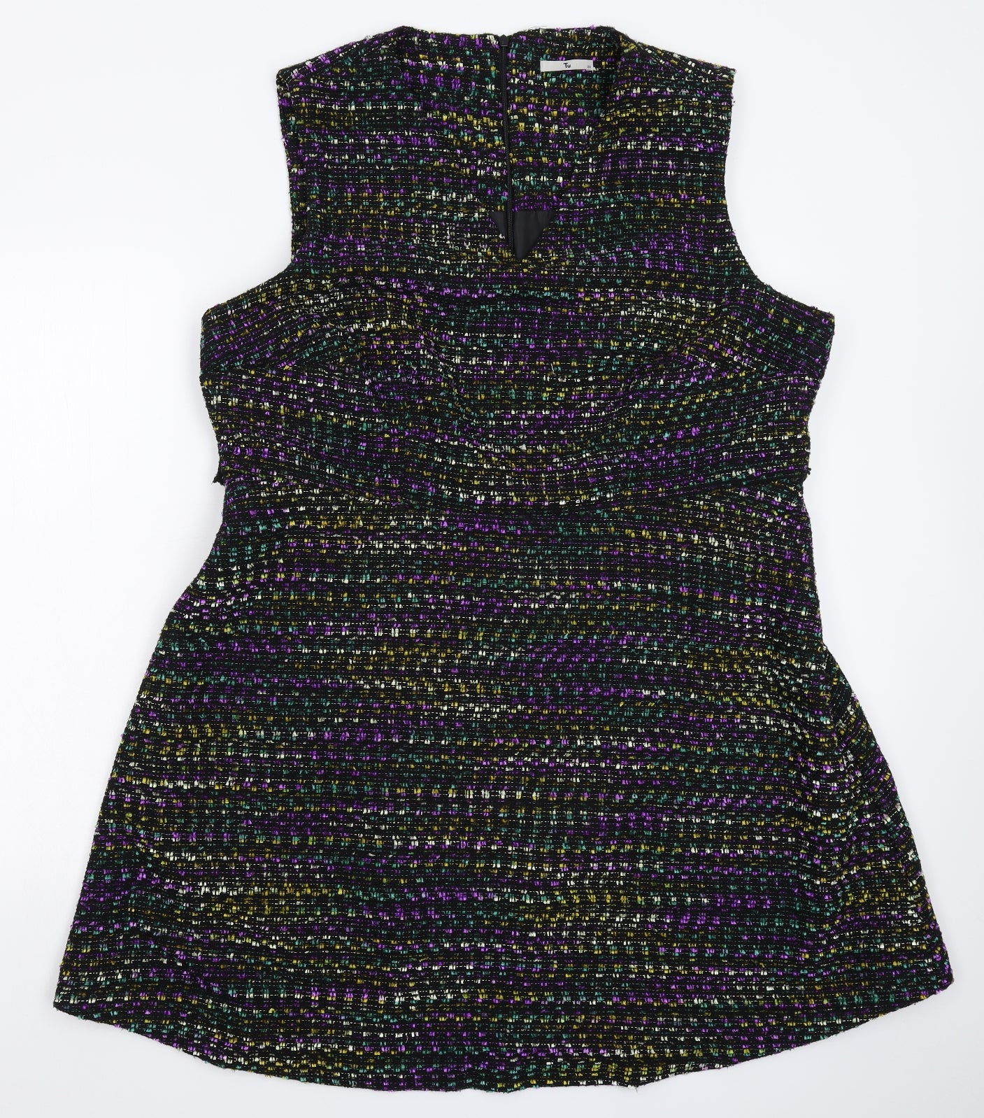 TU Womens Black  Knit Jumper Dress  Size 22