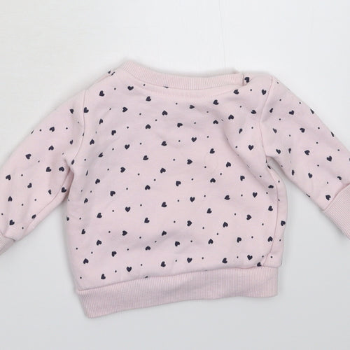 Primark Girls Pink   Pullover Jumper Size 0-3 Months