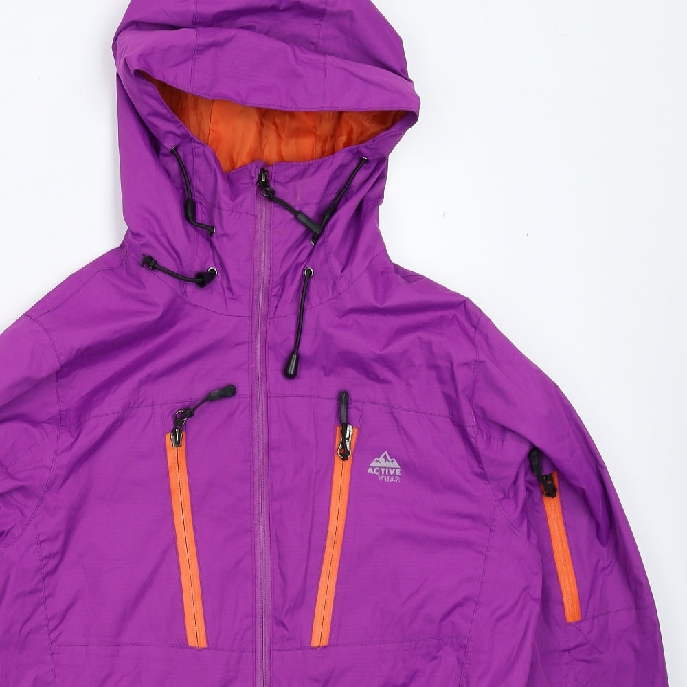 Crivit Womens Purple   Rain Coat Coat Size 14