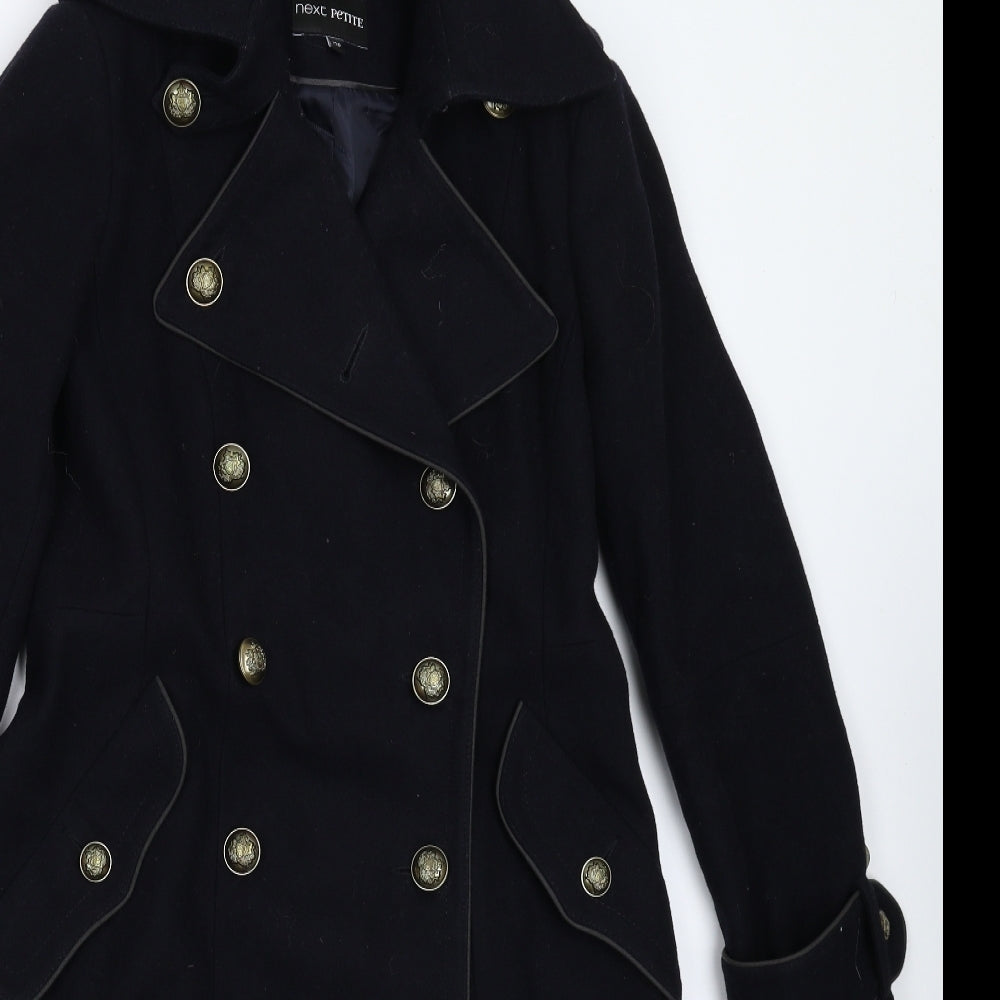 NEXT Womens Blue   Overcoat Coat Size 12