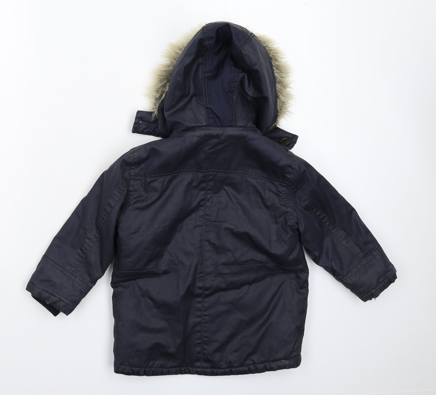 Matalan Boys Blue   Parka Coat Size 3 Years