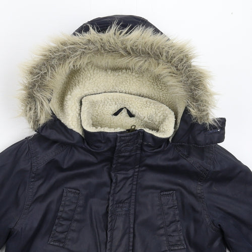 Matalan Boys Blue   Parka Coat Size 3 Years