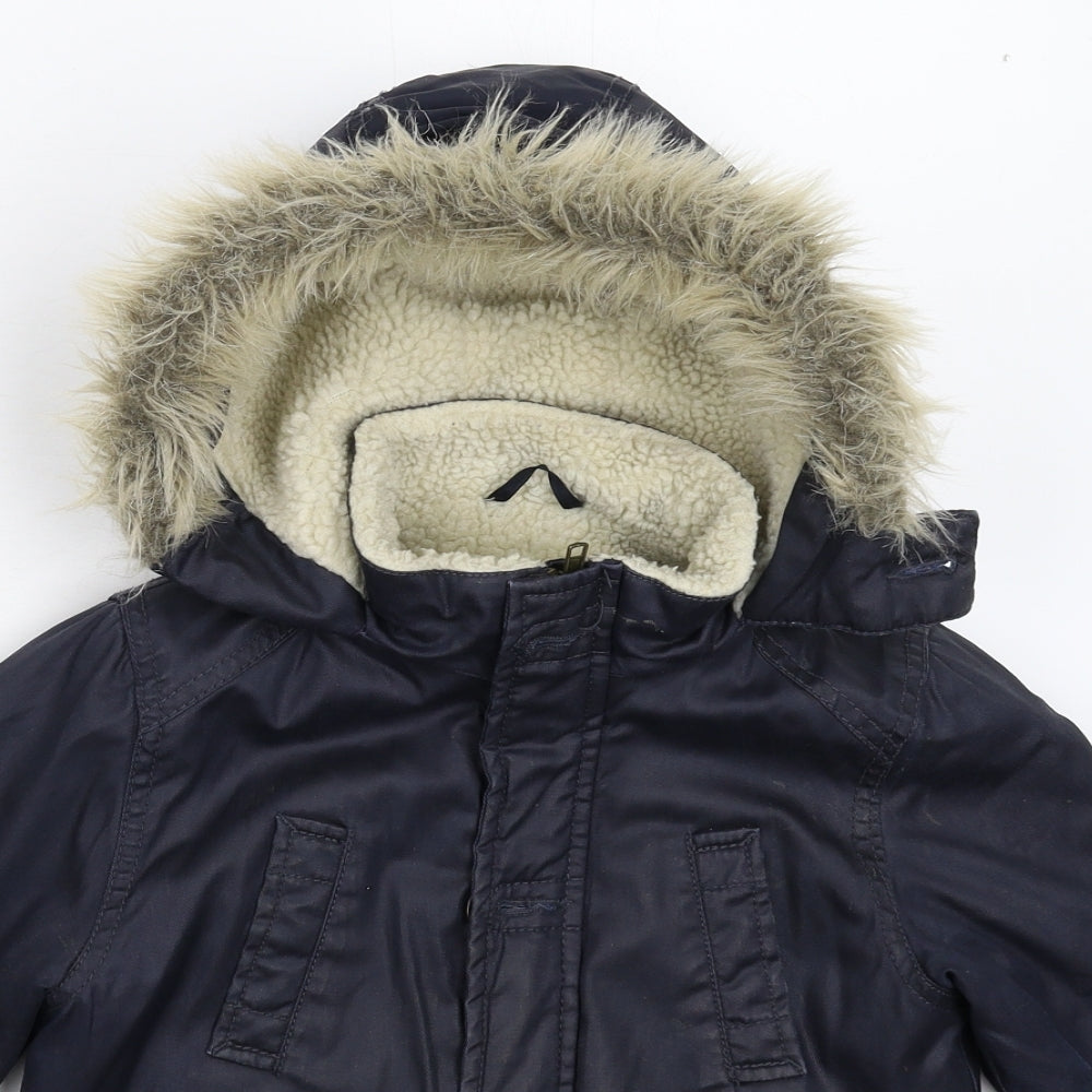 Matalan Boys Blue   Parka Coat Size 3 Years