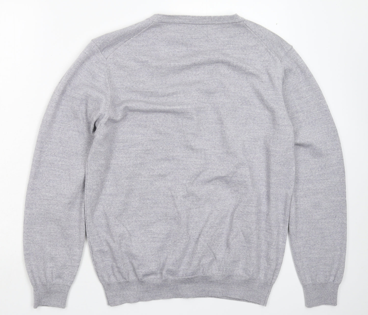 Marks and Spencer Mens Grey  Knit Cardigan Jumper Size L