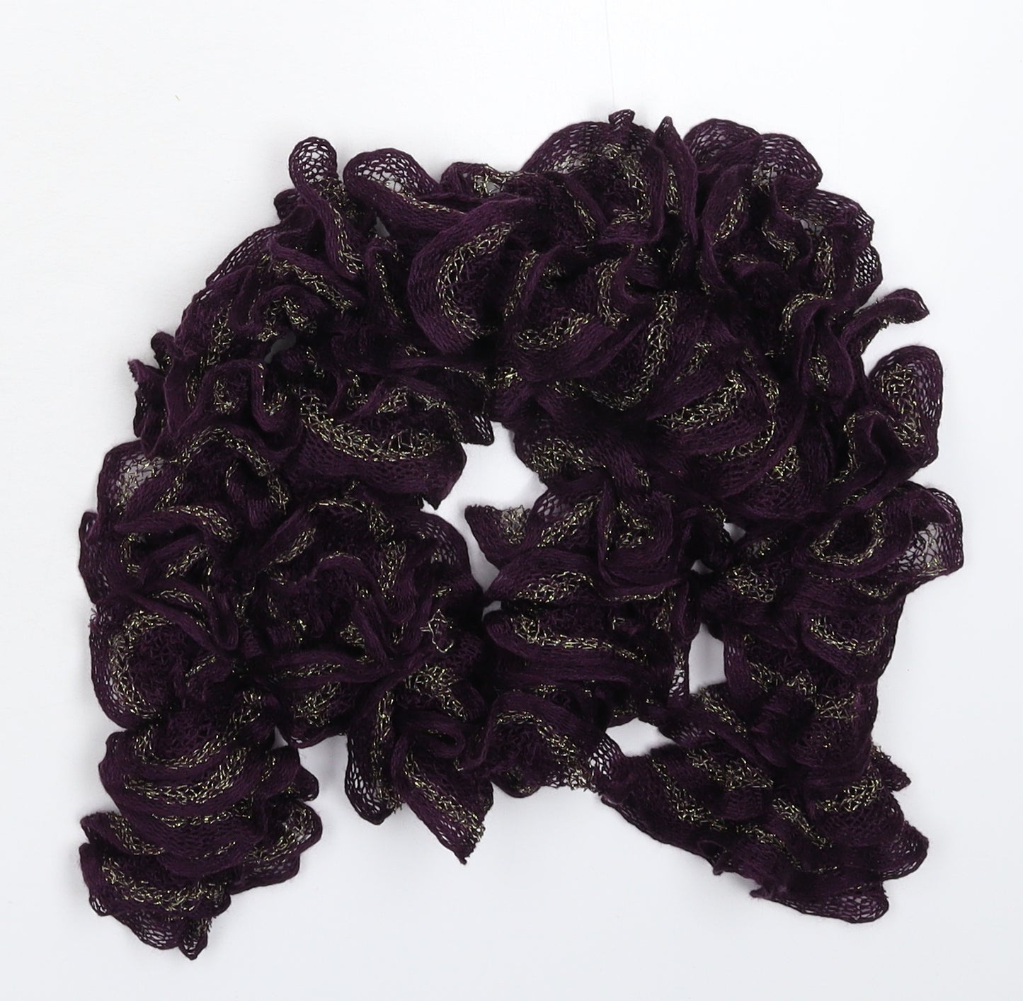 Preworn Womens Purple  Knit  Scarf