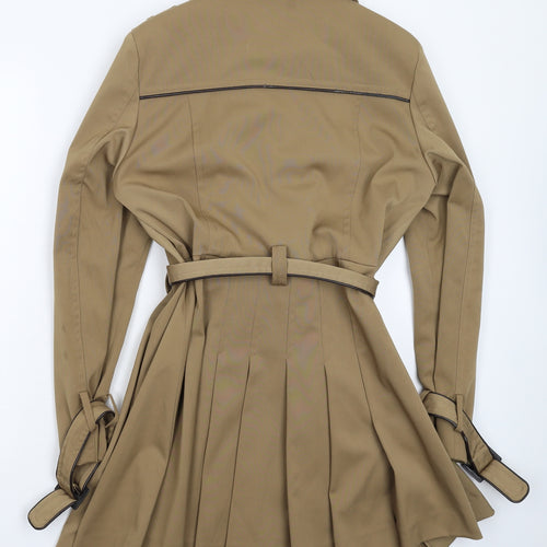Warehouse Womens Grey   Pea Coat Coat Size 14