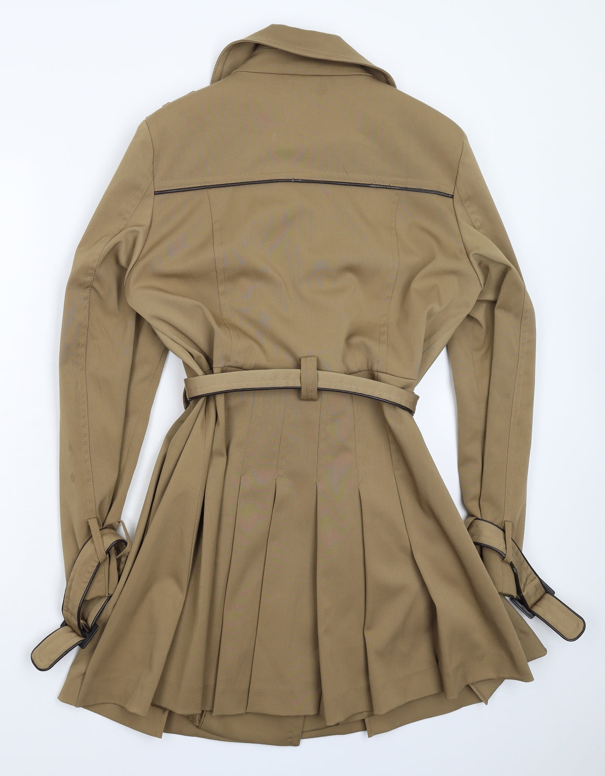 Warehouse Womens Grey   Pea Coat Coat Size 14