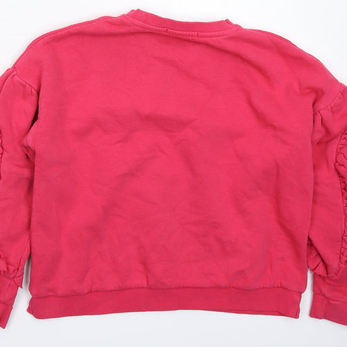 Marks and Spencer Girls Pink   Pullover Sweatshirt Size 11-12 Years