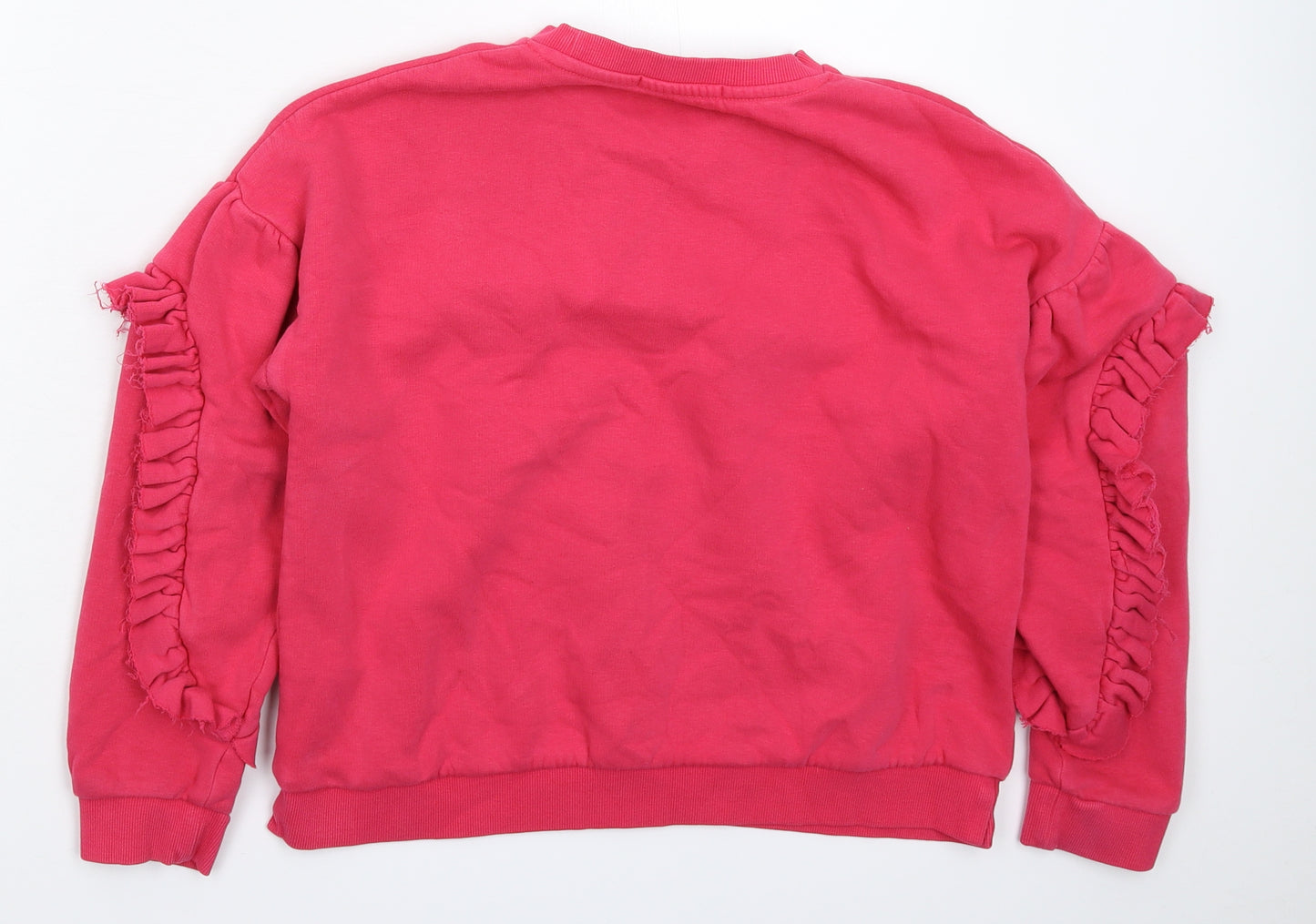 Marks and Spencer Girls Pink   Pullover Sweatshirt Size 11-12 Years