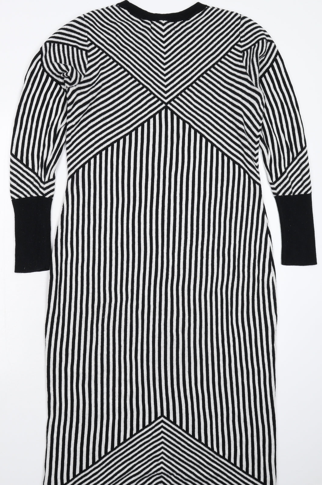 Coercion Womens Multicoloured Striped Knit Jumper Dress  Size L