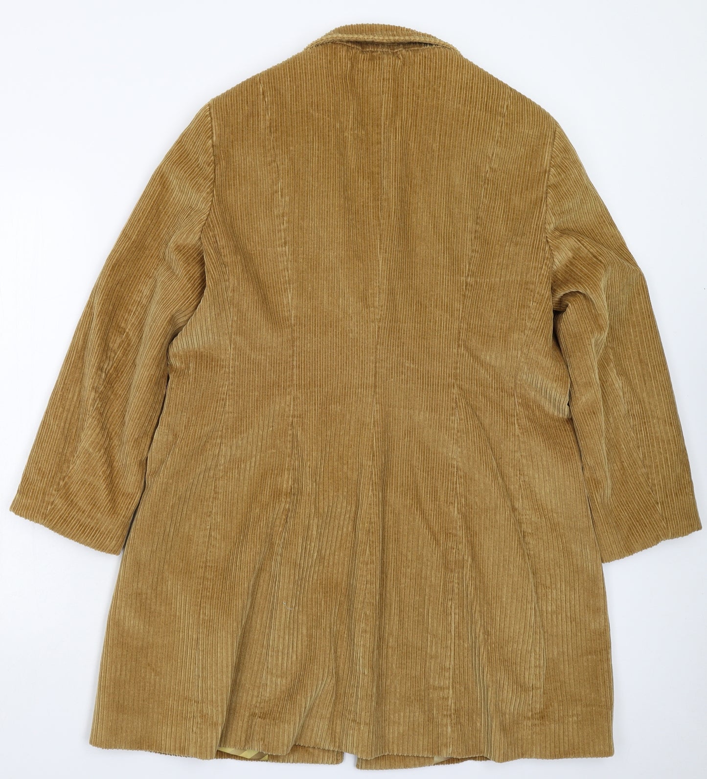 Per Una Womens Beige  Corduroy Parka Coat Size 18