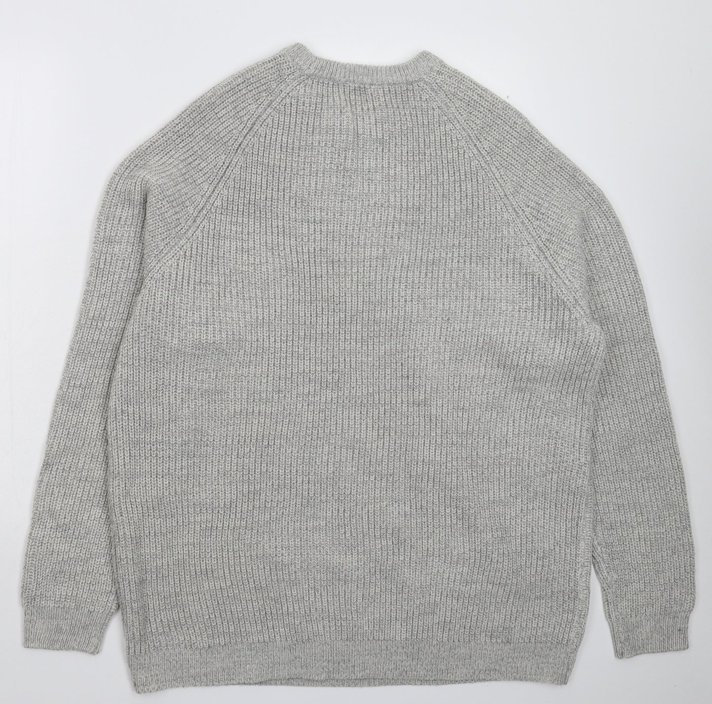 George Mens Grey  Knit Pullover Jumper Size 2XL