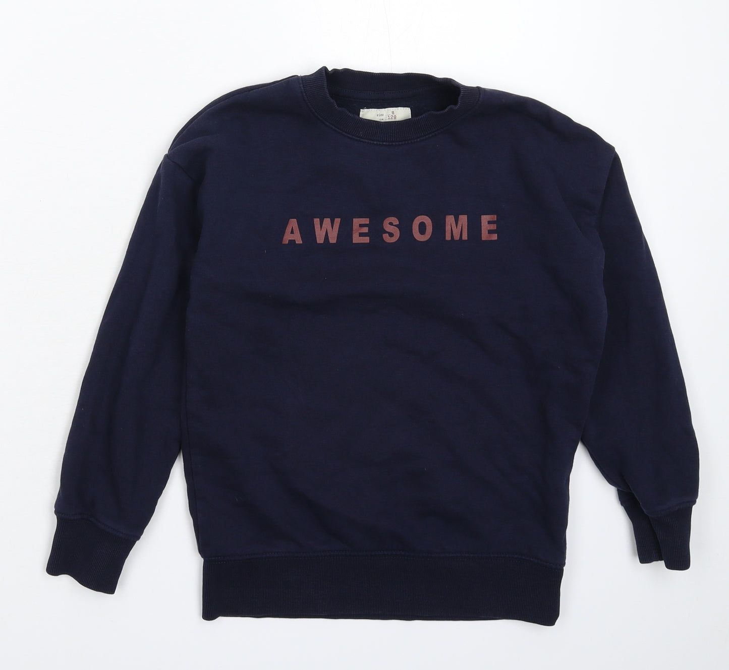 Zara Boys Blue   Pullover Sweatshirt Size 8 Years