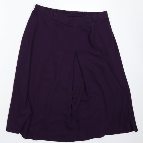 Berkertex Womens Purple   Flare Skirt Size 36 in