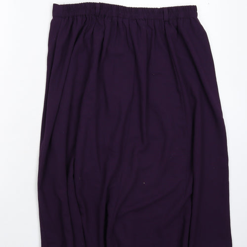 Berkertex Womens Purple   Flare Skirt Size 36 in