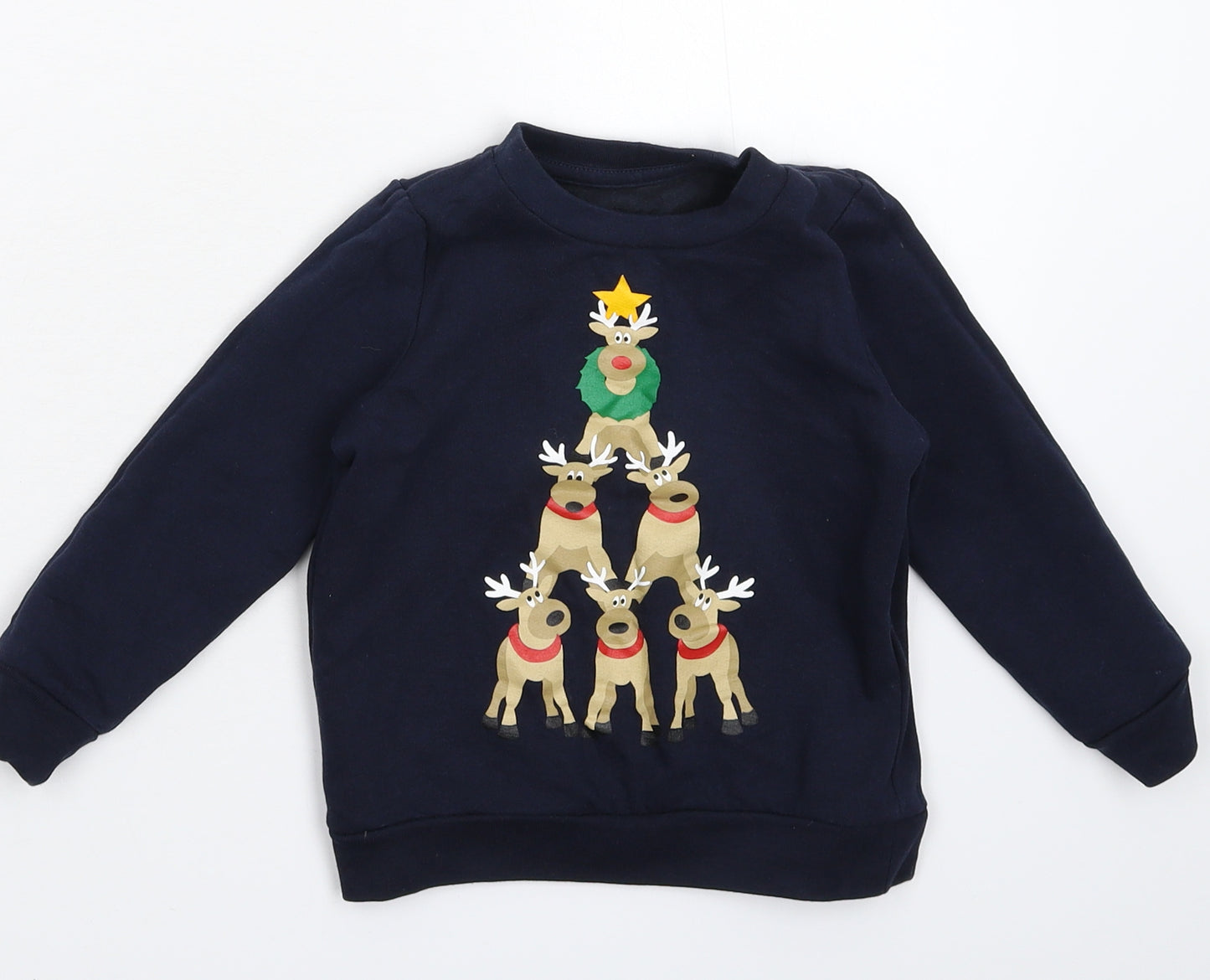 Lily&Dan  Boys Blue   Pullover Sweatshirt Size 3-4 Years