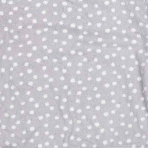 Marks and Spencer Womens Grey Polka Dot Fleece Top Pyjama Top Size 10