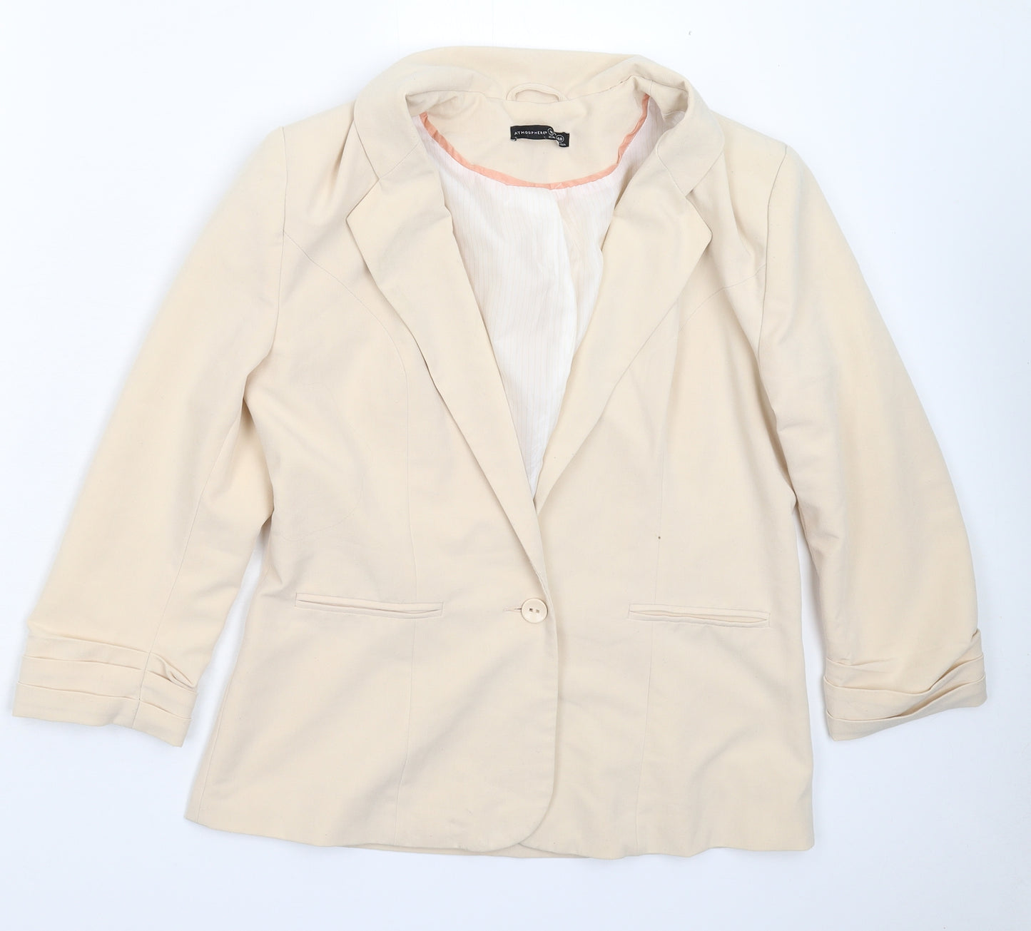 Atmosphere Womens Beige   Jacket Blazer Size 14