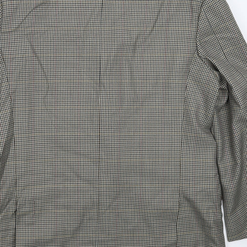 Preworn Mens Multicoloured Houndstooth  Jacket Suit Jacket Size 40