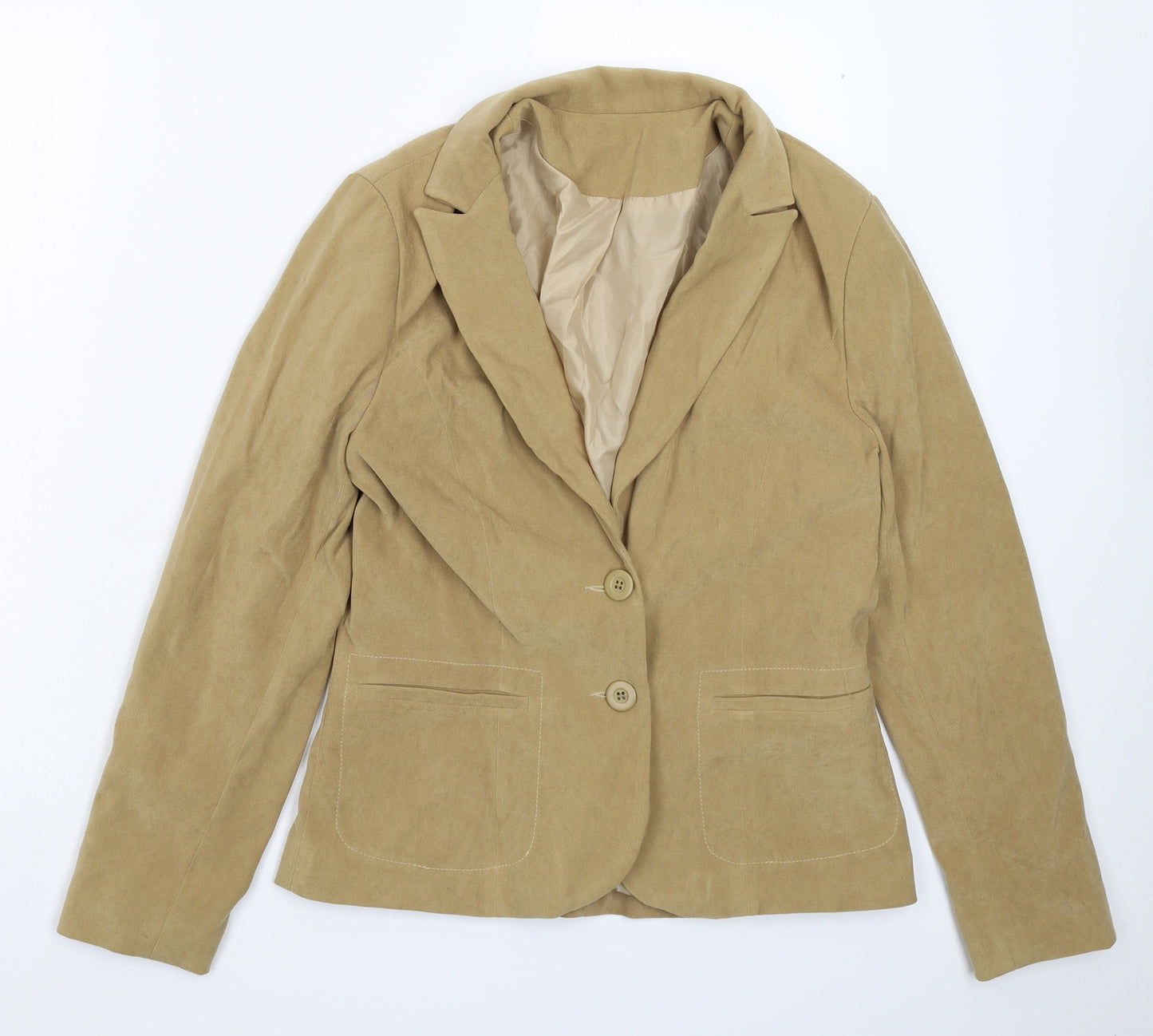 NL Collection Womens Beige   Jacket Blazer Size 12