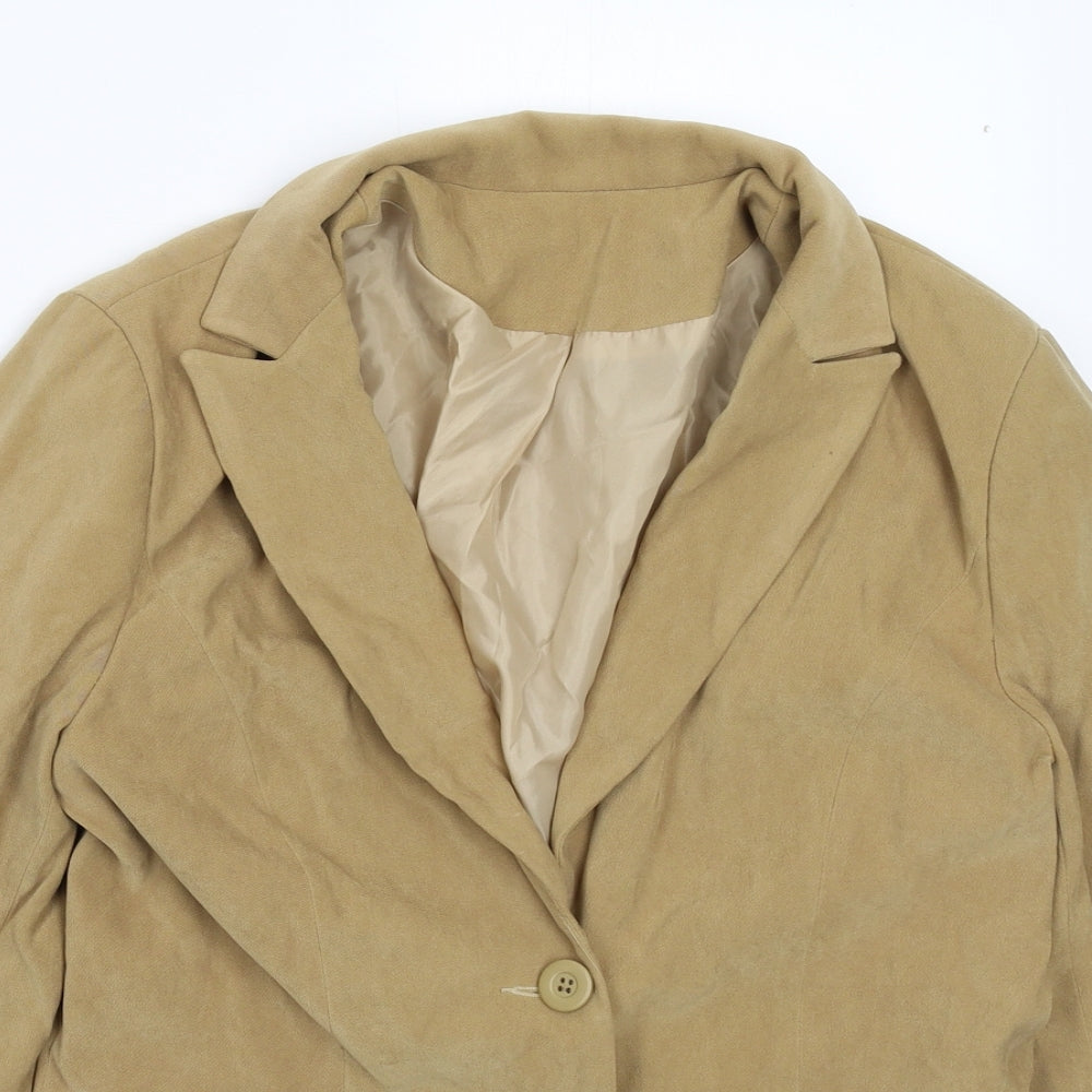 NL Collection Womens Beige   Jacket Blazer Size 12