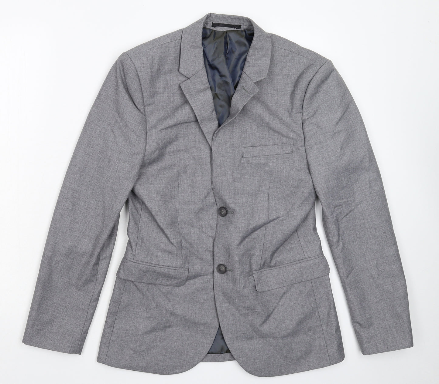 Topman Mens Grey   Jacket Suit Jacket Size 36